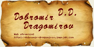 Dobromir Dragomirov vizit kartica